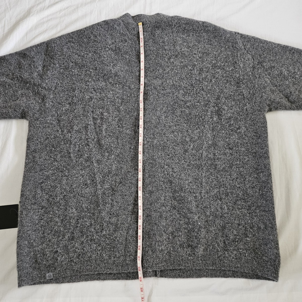 完売品　Lame melange knit short cardigan Textural Knit Cardigan with Tulle Draping (W16-A S3 BLACK/MULTI)