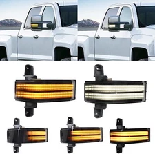 Switchback LED Side Mirror Marker Light for Silverado GMC Sierra 1500 2500 3500