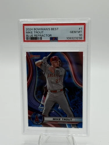 2024 Bowman's Best - Mike Trout #1 Blue Refractor /150 PSA 10