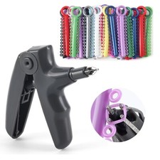 JMU Dental Orthodontic Ligature Ties Elastic Rubber Bands Ligature Gun for Brace