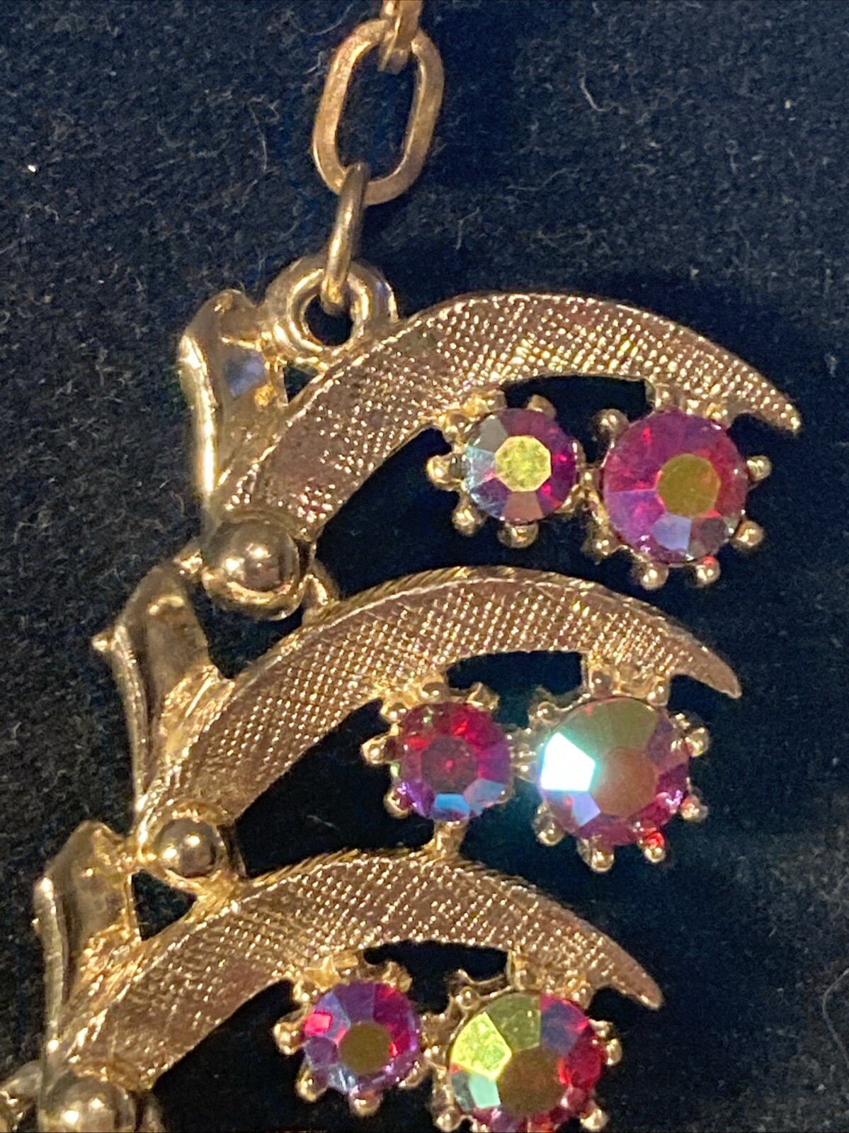 AB Aurora Borealis Ruby Red Rhinestone Crystal Pr… - image 4