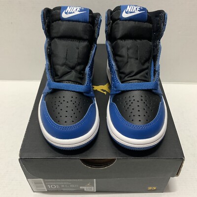 Jordan 1 Dark Marina Blue Pre School Size 10.5c New AQ2664-404 Air