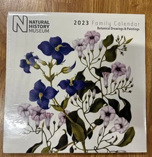 Natural History Museum 2023 Sq Family Calendar Botanical Drawings Paintings