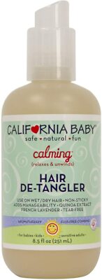 California Baby Calming Hair Detangler Spray with Calming French Lavender 8.5 oz