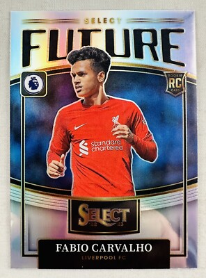 Fabio Carvalho 2022-23 Select EPL Premier League FUTURE Silver Prizm RC Liverpoo
