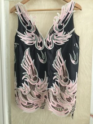CHRISTOPHER KANE LUXUS TOP Oberteil Bluse Gr. 8 NEU MIT ETIKETT 