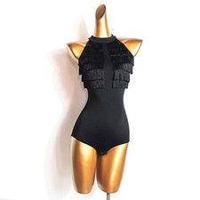 NEW Women Top for Latin salsa cha cha tango Ballroom Dance G692 Black