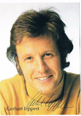 Gerhart Lippert, Original Autogramm, signierte Fotokarte.