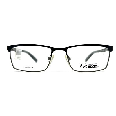 Realtree Eyeglasses Frames R701 BLK Black Square Full Rim 54-18-140