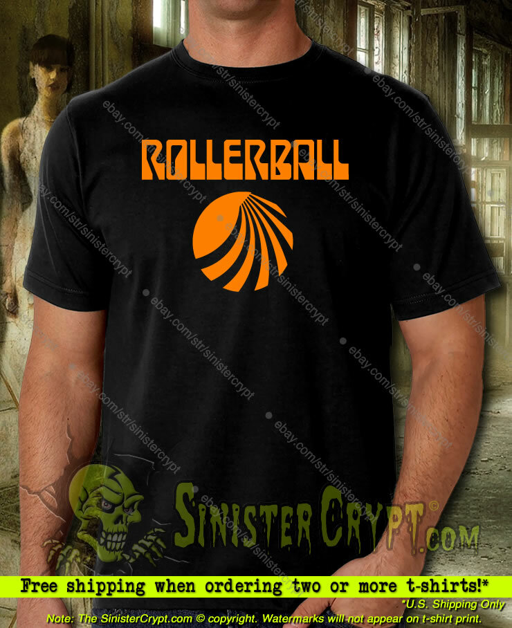 Rollerball tshirt. Sci Fi Movie James Caan Retro Vintage 70's Cult