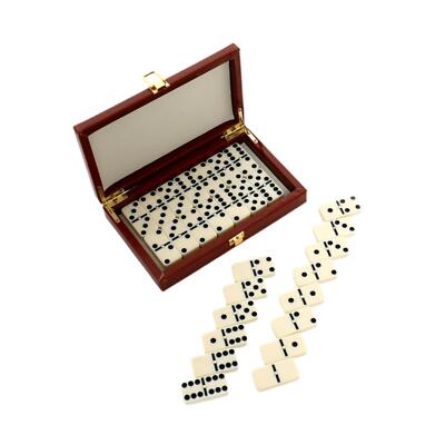 Dominosteine Set mit Aufbewahrungsbox Profi Urlaubsgeschenk 28 Dominos Karten