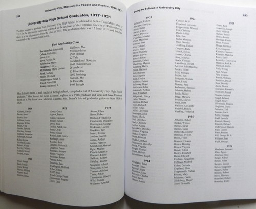 University City MO its people and events 1906-1931 genealogy history TN Williams - Picture 13 of 16