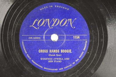 Winifred, Atwell-78 RPM London- Cross Hands Boogie / The Black & White Rag L26