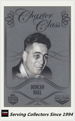 2018 TLA NRL GLORY Trading Card NRL HOF Charter Class Chrome CCC44 Duncan Hall