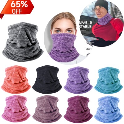 Winter Fleece Neck Warmer for Men Women Neck Gaiter Cover Keep Warm Face Mask