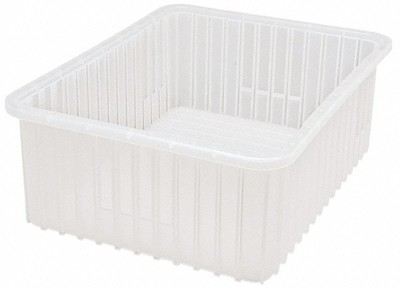 Quantum Storage DG93080 Clear Dividable Grid Container: 22-1/2'' x 17-1/2'' x 8''