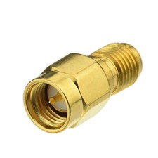 2-Pack SMA Female Jack to Male Plug Connector Adapter for Antenna