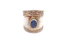 Vintage Sterling Silver 925 Lapis Lazuli Ring Size 8.5