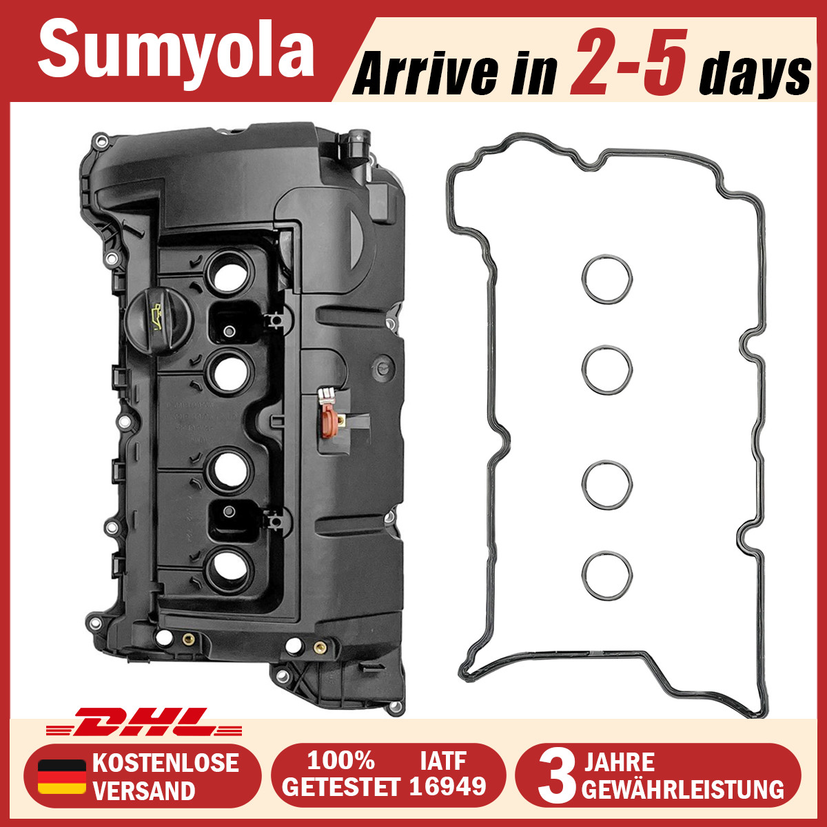 11127646554 Tapa Válvula MINI Cooper One R55-R61 1.4L 1.6L Gasolina N16B16A