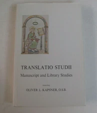 Benedictine Fr Oliver Kapsner Bibliography 1973 Signed Editor Plante Middle Ages