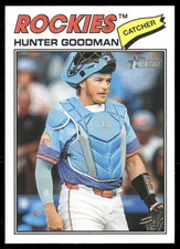Hunter Goodman 2026 Topps Heritage Colorado Rockies #346