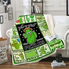 Pickle Blanket, Pickles Gifts for Kids, Pickle Blanket for Pickles Lover, Jus...