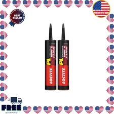 PL S30 10 oz. Black Polyurethane Roof and Flashing Sealant Weatherproof (2-Pack)