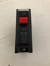 BRYANT BR120 1-Pole 20 AMP 120V Circuit Breaker Type BR Red Handle