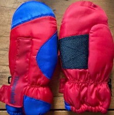 Boys Unisex Rapps Thinsulate Fleece Lined Mittens Red, Blue Toddler Ages 1 - 3