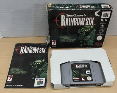 Tom Clancy's Rainbow Six 6 Nintendo 64 N64 CIB Manual Box Classic Video Game
