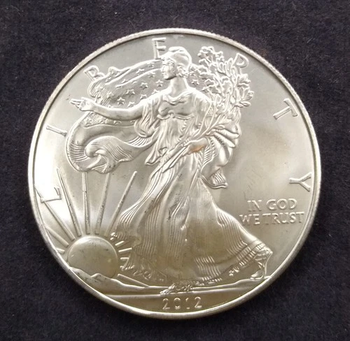 2012 - 1 oz American Silver Eagle .999 Fine Silver