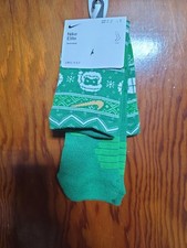 NEW Nike Elite Basketball Christmas Green Crew Socks Large 8-12