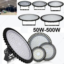 LED High Bay Light 50W-500W Low Bay UFO Warehouse Garage Industrial Lamp 6500K
