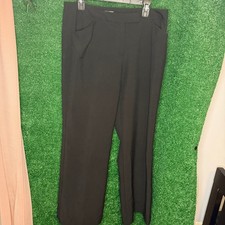 Nicole Miller New York Black Dress Pants Women's 12 Straight Leg Trousers