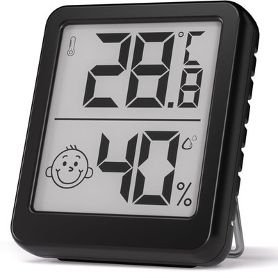 Digital Hygrometer Indoor Thermometer - Fast Refresh, Large Comfort Indicator