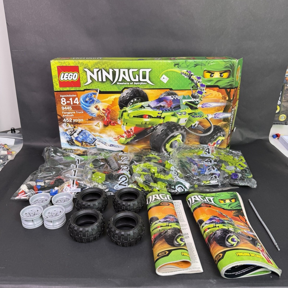 ストレイジまとめ売り27個 LEGO NINJAGO Fangpyre Truck Ambush 9445 NEW SEALED BAGS OPEN BOX