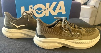Hoka One One Mach 6-Men's Running Shoes-Olive/Grey-Size US 8.5-1147790/AFF