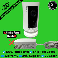   Ring Indoor Stick-up Cam Camera 5UM4E5 - Missing Power Supply  