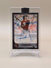 2022 Jake McCarthy Topps Clearly On Card Auto /75 Black CAA-JM Rookie