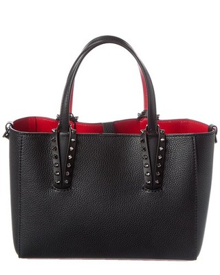 Christian Louboutin Cabata E/W Mini Leather Tote Women's Black | eBay