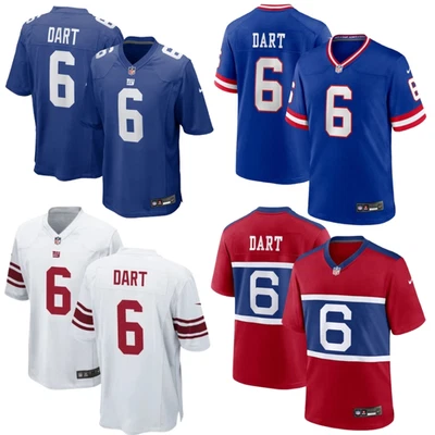 YOUTH Jaxson Dart #6 2025 Royal/White/Classic Royal/Red Stiched Jersey