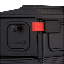 Mailbox with Post Large Black Gibraltar Strat...