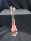 Fenton 8 Inch Swung Bud Vase 75 Anniversary Velva Rose Iridescent Pink Romantic