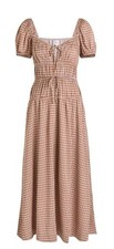 Reformation Rhett Midi Dress in Brown - Size 10