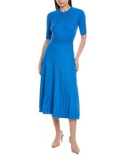 Elie Tahari Mock Neck A-Line Dress Women's