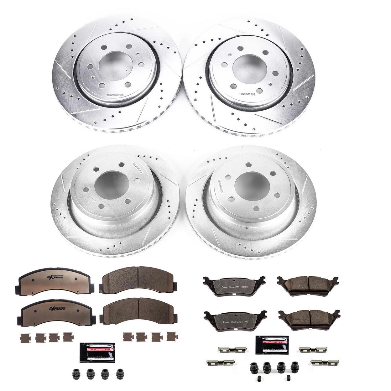PowerStop Front and Rear Disc Brake Kit for 2017 Ford GT