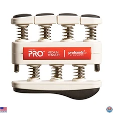PRO Hand Exerciser, Finger Exerciser (Hand Grip Strengthener), Spring-Loaded,