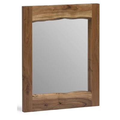 Alaterre Furniture Alpine Natural Live Edge Wood 24'' Mirror