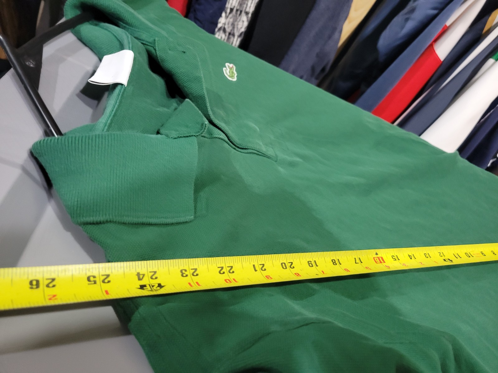 Lacoste Polo Golf  Shirt casual Size 4 Mens Medium green  thumbnail 7