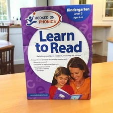 NEW IN BOX Hooked on Phonics Learn to Read Kindergarten Level 2